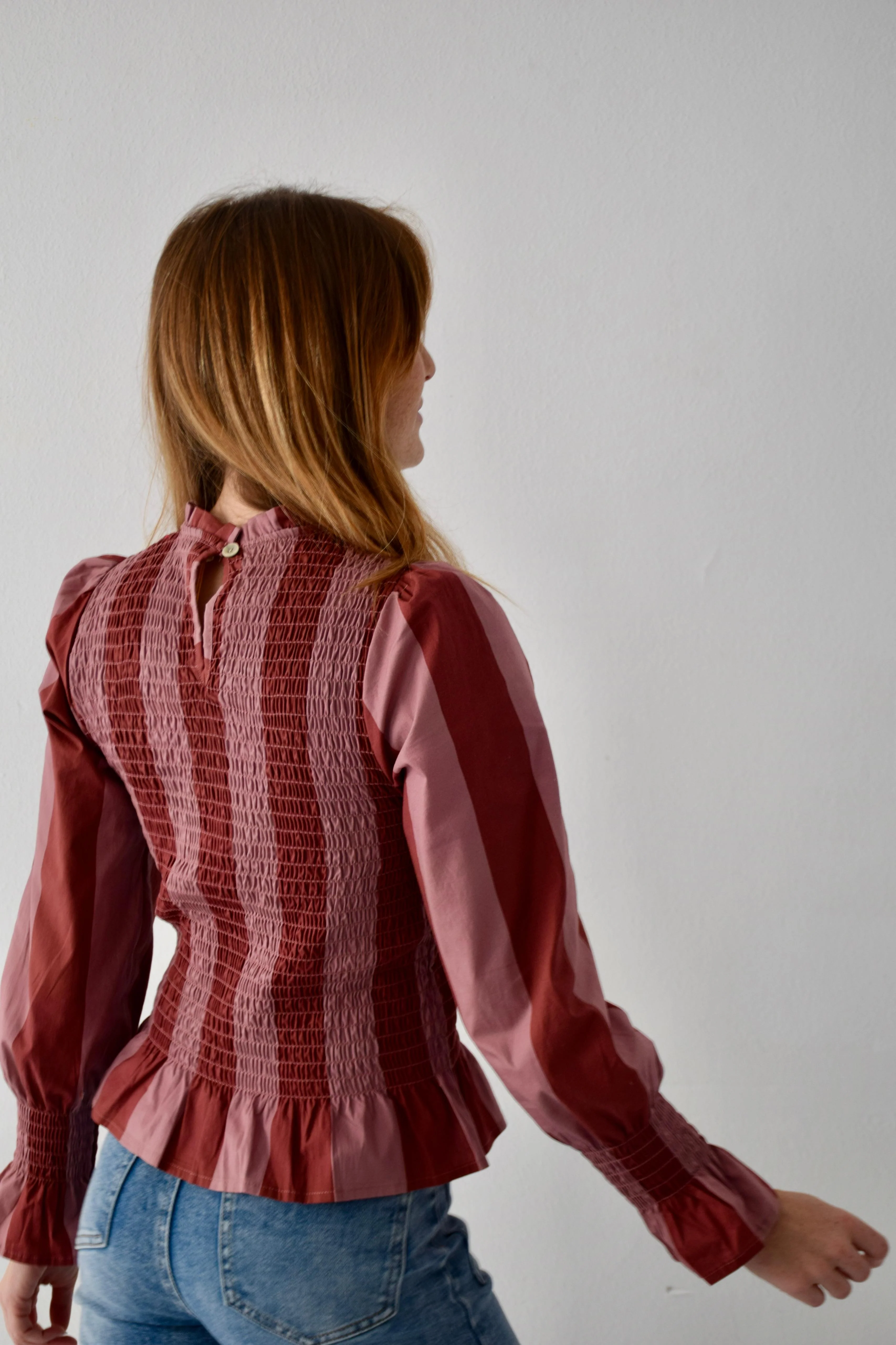Blusa Chía Rayas Burgundy - Image 5