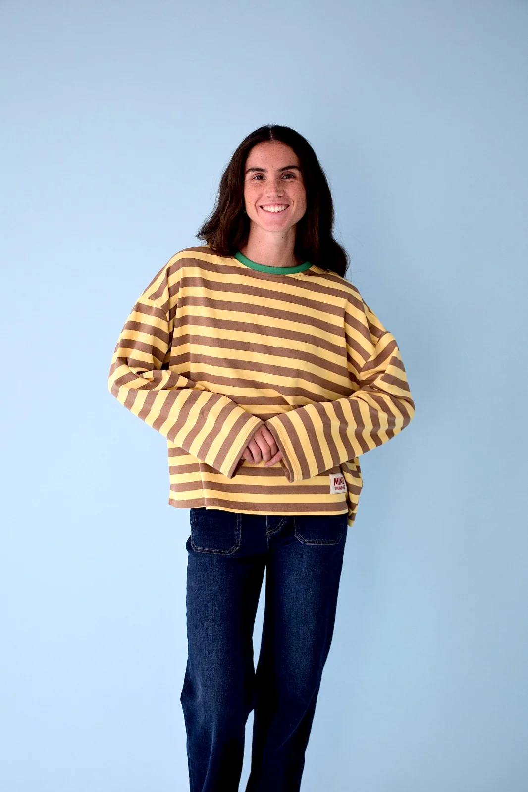 Camiseta Núria Amarillo y Marrón - Image 3
