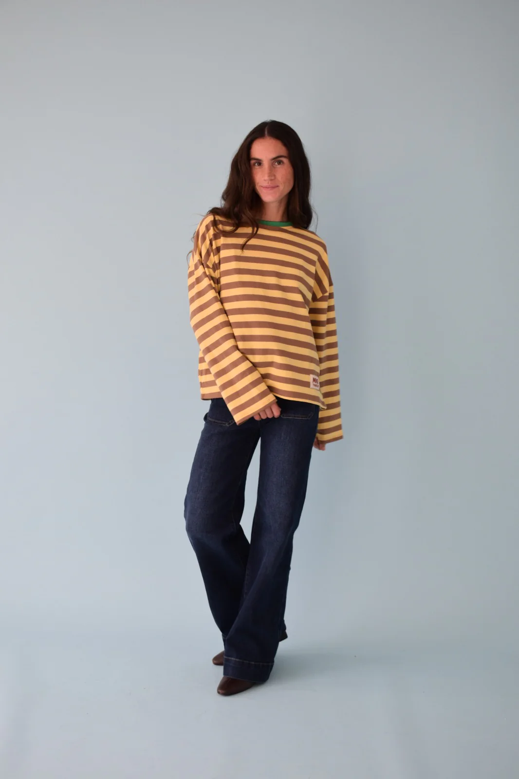 Camiseta Núria Amarillo y Marrón - Image 6