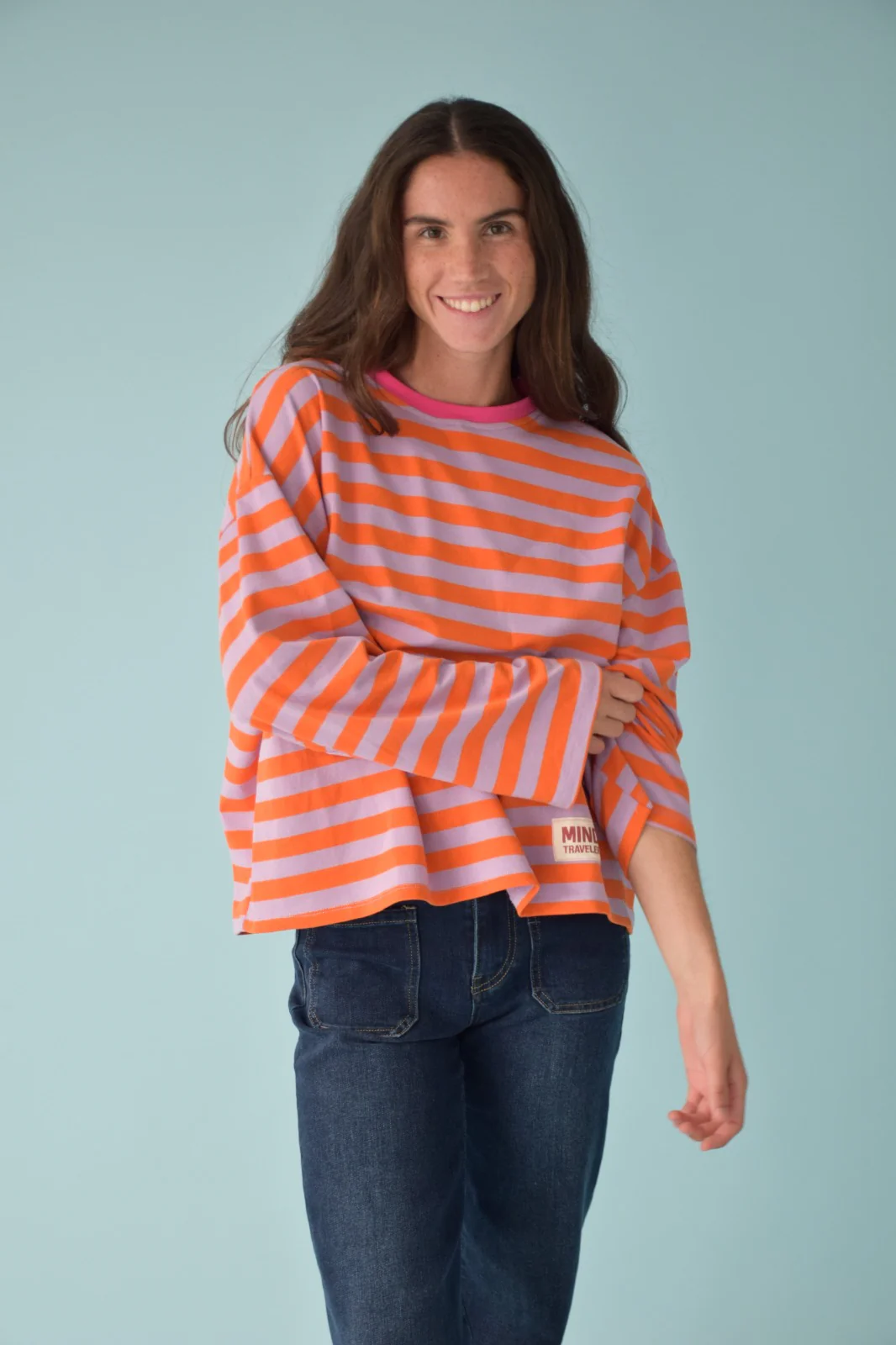 Camiseta Núria Lavanda y Naranja - Image 5