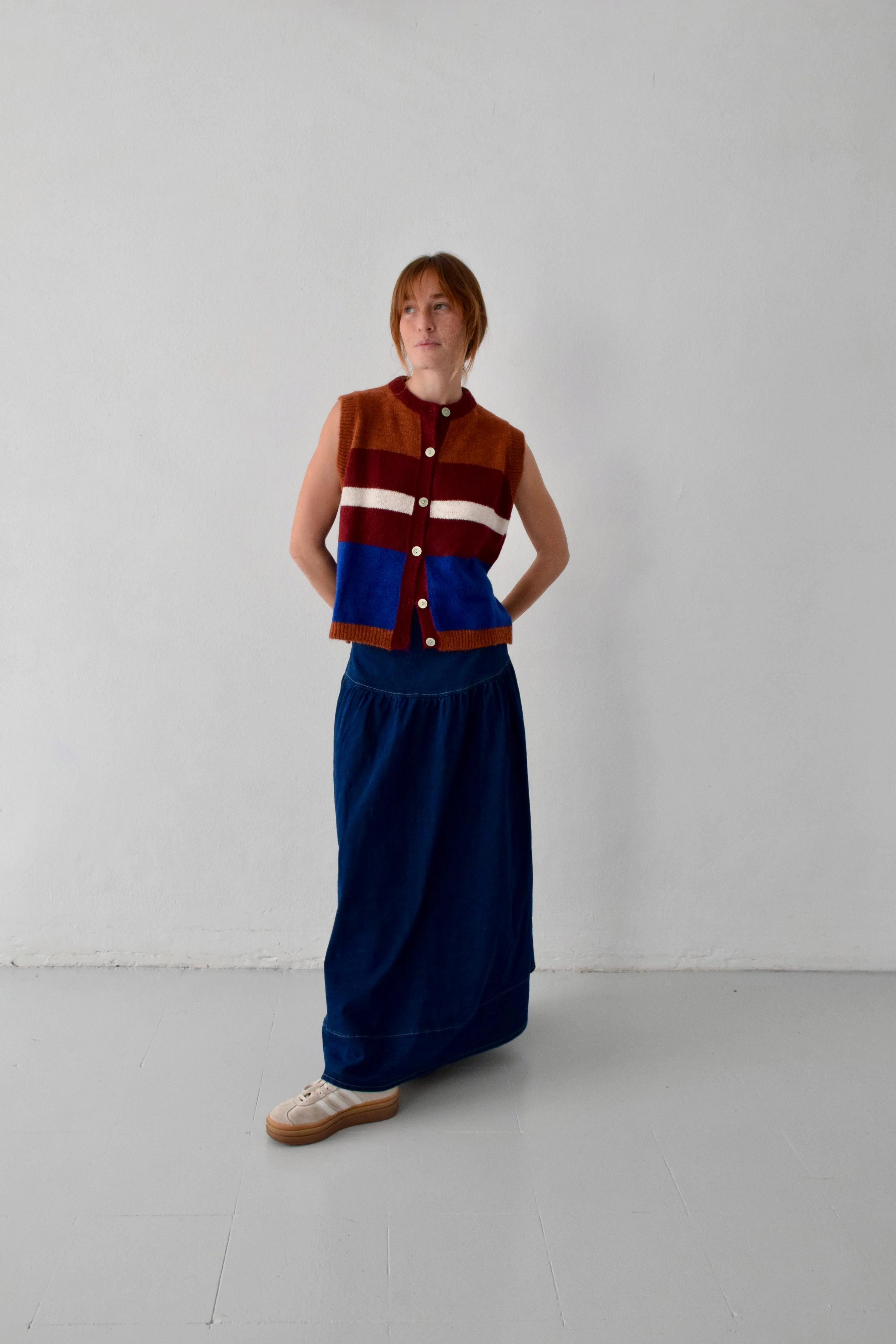 Chaleco Emilia Azul y Teja - Image 8