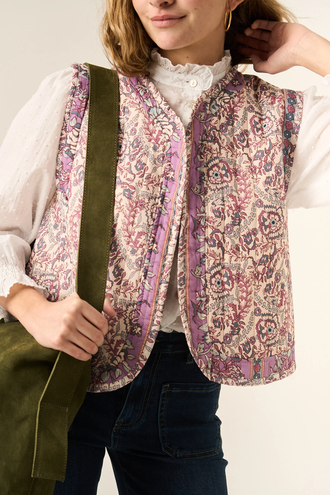Chaleco Flores Rosa - Image 6