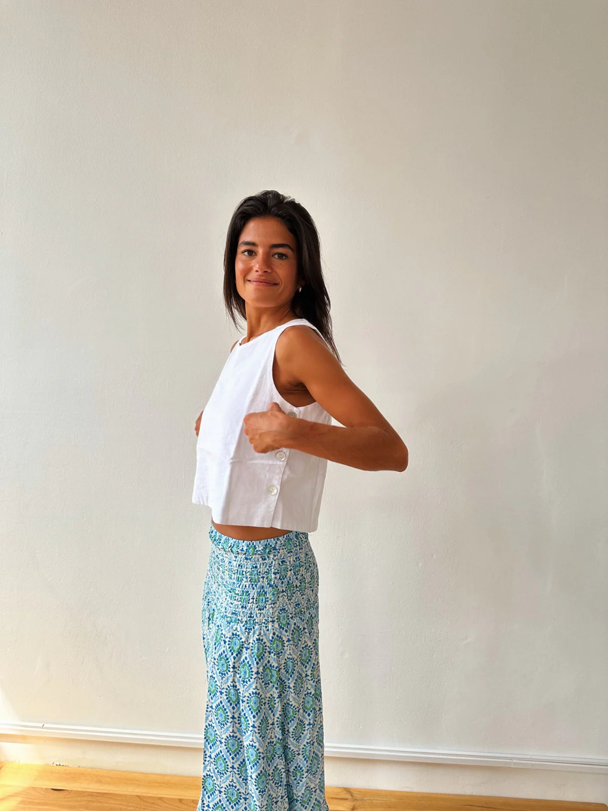 Top Claudia Blanco Lino - Image 3